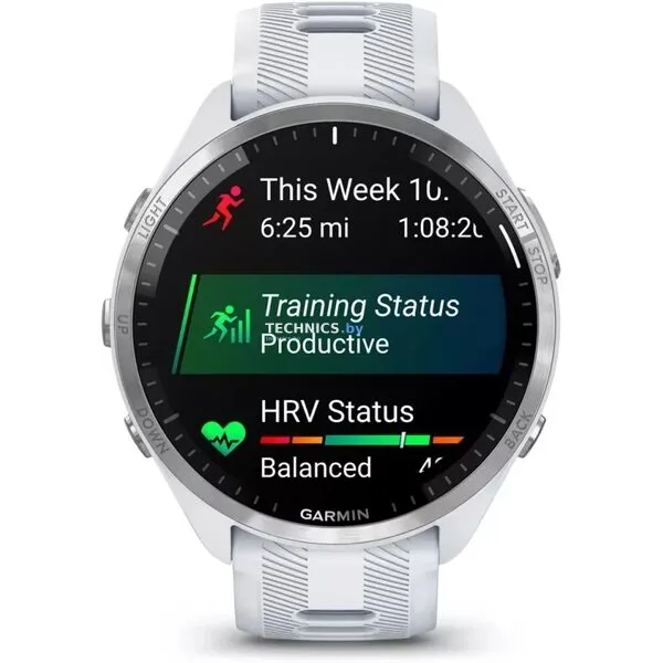 Умные часы Garmin Forerunner 965 (белый/серый)