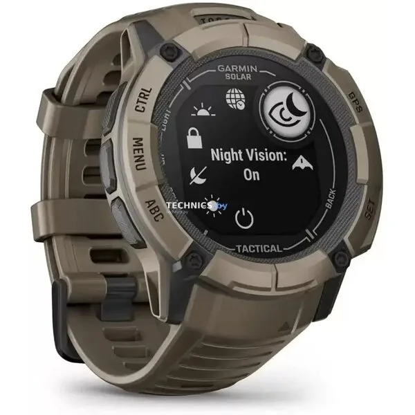 Умные часы Garmin Instinct 2x Solar Tactical Edition (светло-коричневый)