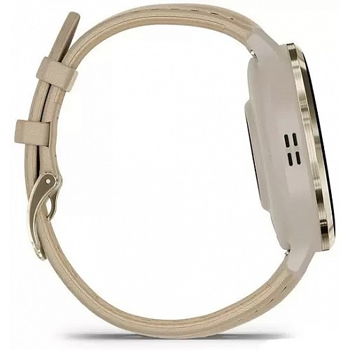 Умные часы Garmin Venu 3S (френч-грей, с кожаным ремешком)