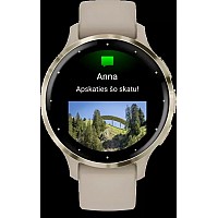 Умные часы Garmin Venu 3S (френч-грей, с силиконовым ремешком)