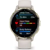 Умные часы Garmin Venu 3S (слоновая кость, с силиконовым ремешком)