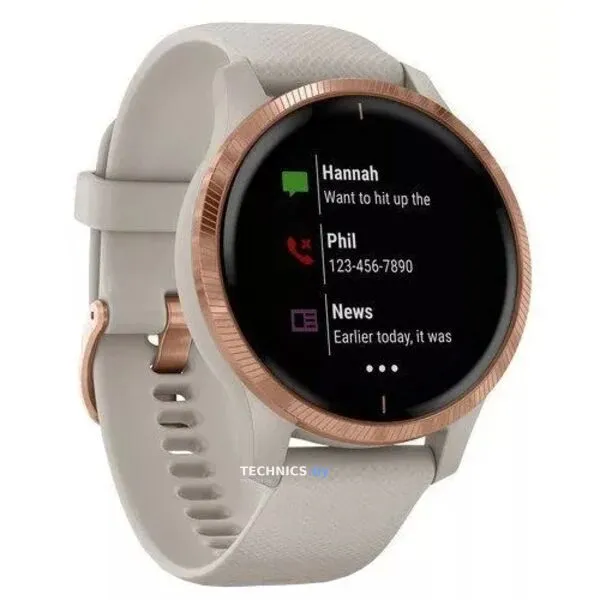 Умные часы Garmin Venu Rose Gold/Light Sand