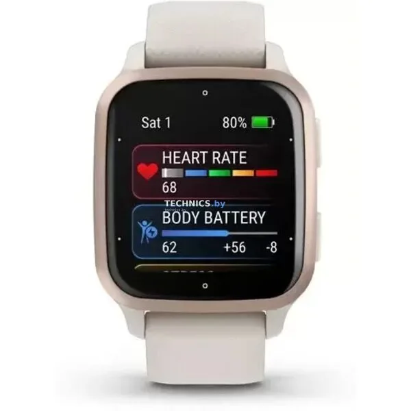 Умные часы Garmin Venu Sq 2 Music Edition (французский серый)