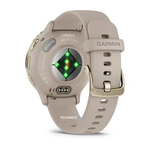 Умные часы Garmin Venu 3S (френч-грей, с силиконовым ремешком)