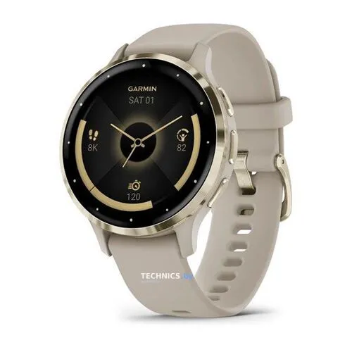 Умные часы Garmin Venu 3S (френч-грей, с силиконовым ремешком)