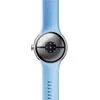 Умные часы Google Pixel Watch 2 LTE (глянцевый серебристый/залив, спортивный силиконовый ремешок)