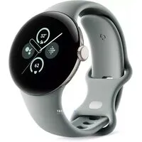 Умные часы Google Pixel Watch 2 LTE (золотистый шампань/лесной орех, спортивный силиконовый ремешок)