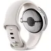 Умные часы Google Pixel Watch 2 (глянцевый серебристый/фарфор, спортивный силиконовый ремешок)