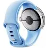 Умные часы Google Pixel Watch 2 (глянцевый серебристый/залив, спортивный силиконовый ремешок)