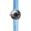 Умные часы Google Pixel Watch 2 (глянцевый серебристый/залив, спортивный силиконовый ремешок)