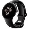 Умные часы Google Pixel Watch 2 (матовый черный/обсидиан, спортивный силиконовый ремешок)