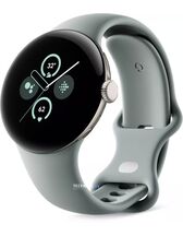 Умные часы Google Pixel Watch 2 (золотистый шампань/лесной орех, спортивный силиконовый ремешок)