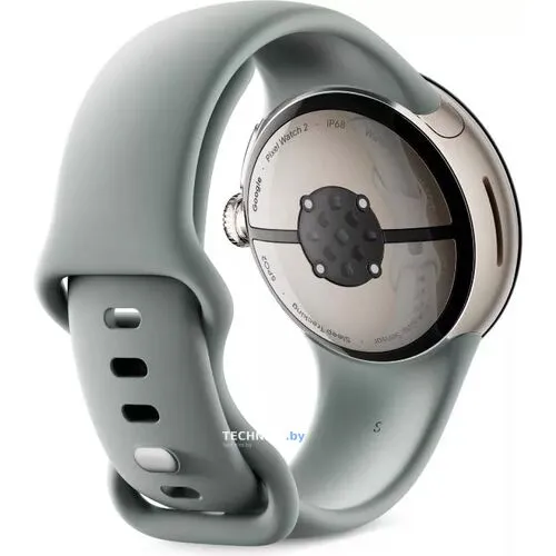 Умные часы Google Pixel Watch 2 (золотистый шампань/лесной орех, спортивный силиконовый ремешок)
