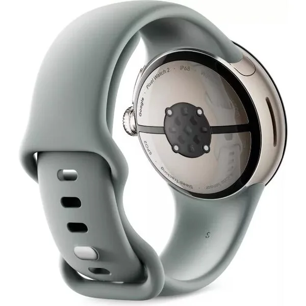 Умные часы Google Pixel Watch 2 (золотистый шампань/лесной орех, спортивный силиконовый ремешок)