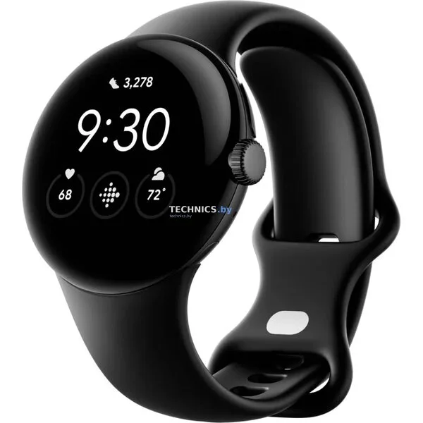 Умные часы Google Pixel Watch LTE (матовый черный/обсидиан)