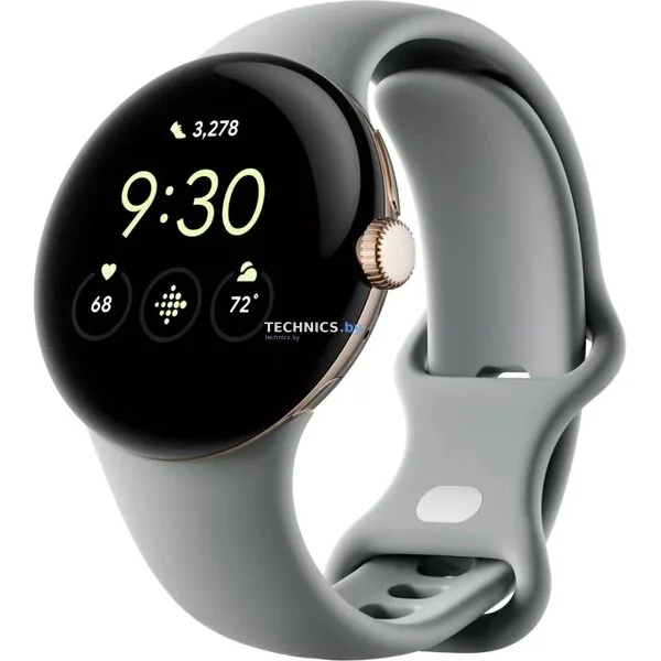 Умные часы Google Pixel Watch LTE (золотистый шампань/ореховый)