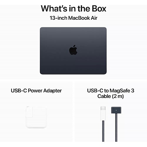 Ноутбук Apple MacBook Air M3 13" 2024 16GB 256GB SSD «тёмная ночь» (midnight) MC8K4