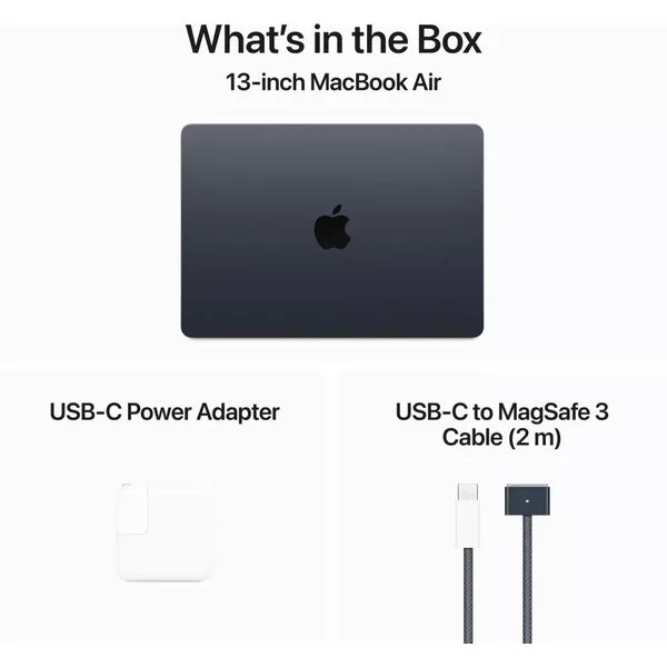 Ноутбук Apple MacBook Air M3 13" 2024 16GB 256GB SSD (midnight) MC8K4