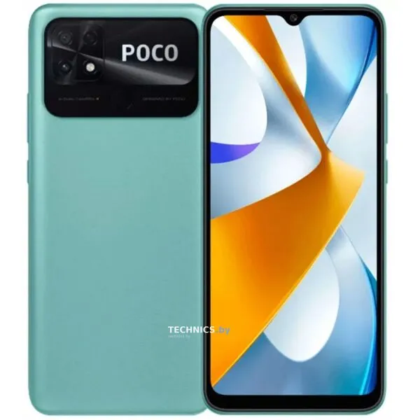 Смартфон Poco C40 4GB/64GB бирюзовый (международная версия)
