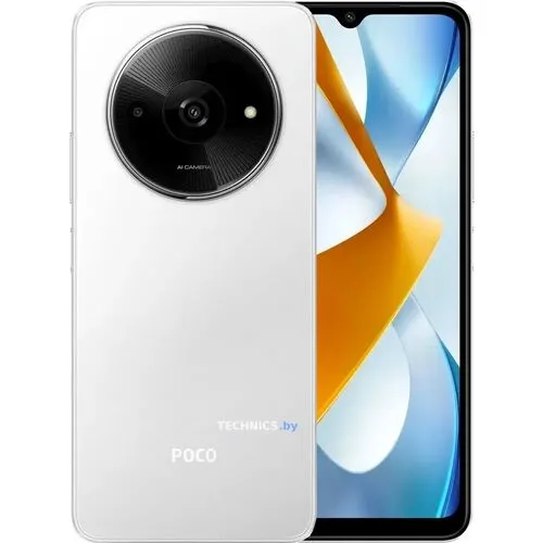 Смартфон POCO C61 4GB/128GB международная версия (белый)