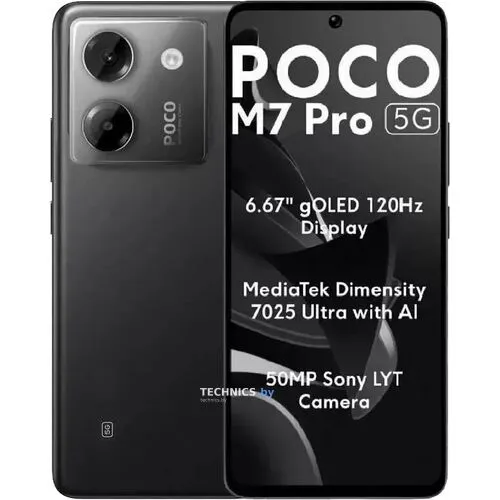 Купить Смартфон POCO M7 Pro 5G 12GB/512GB международная версия (черный)