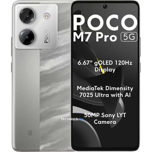 Смартфон POCO M7 Pro 5G 12GB/512GB международная версия (серебристый) с доставкой по Беларуси!