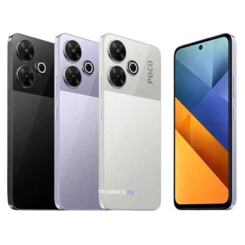 Смартфон POCO M6 6GB/128GB с NFC международная версия (серебристый)