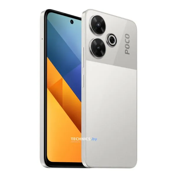 Смартфон Poco M6 8GB/256GB с NFC международная версия (серебристый)