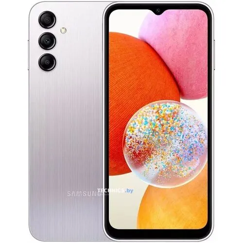 Смартфон Samsung Galaxy A14 4GB/128GB серебристый (SM-A145F/DSN)