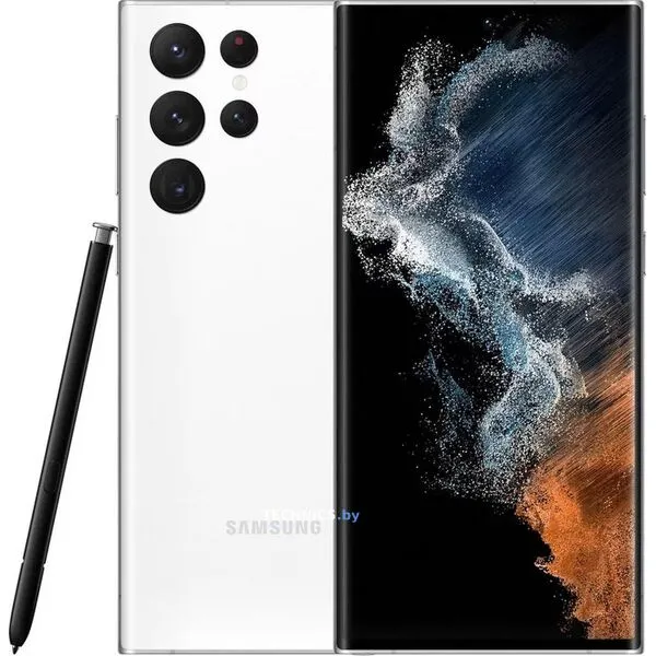 Смартфон Samsung Galaxy S22 Ultra 5G 12GB/256GB белый фантом (SM-S908B/DS)