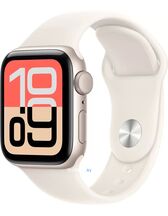 Умные часы Apple Watch SE 3 40 мм (алюминиевый корпус, звездный свет/звездный свет, спортивный силиконовый ремешок S/M)