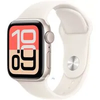 Умные часы Apple Watch SE 3 40 мм (алюминиевый корпус, звездный свет/звездный свет, спортивный силиконовый ремешок S/M)