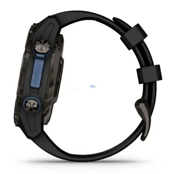Умные часы Garmin Descent Mk3i 43мм (карбоново-серый титан, с черным силиконовым ремешком)