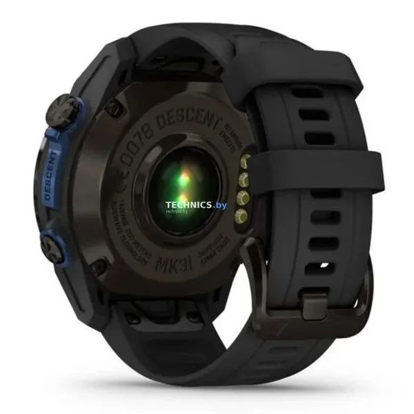 Умные часы Garmin Descent Mk3i 43мм (карбоново-серый титан, с черным силиконовым ремешком)