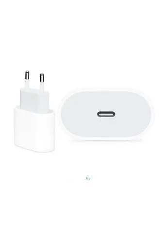 Apple 20W USB-C Power Adapter (MHJE3ZM/A): купить оригинальную зарядку в Минске