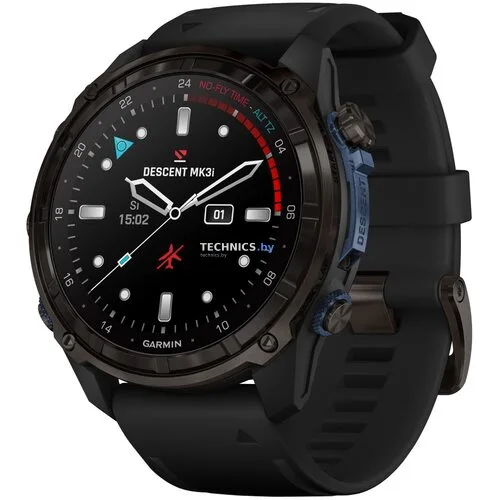 Умные часы Garmin Descent Mk2i (титан с DLC/черный)