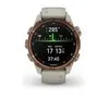 Умные часы Garmin Descent Mk3i 43мм (бронзово-серый титан, с серым силиконовым ремешком)