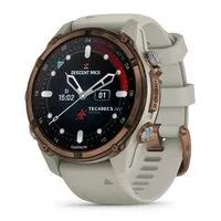 Умные часы Garmin Descent Mk3i 43мм (бронзово-серый титан, с серым силиконовым ремешком)