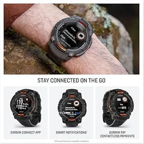 Умные часы Garmin Instinct 3 Solar 45 мм (черный)