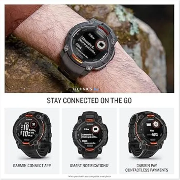 Умные часы Garmin Instinct 3 Solar 45 мм (черный)
