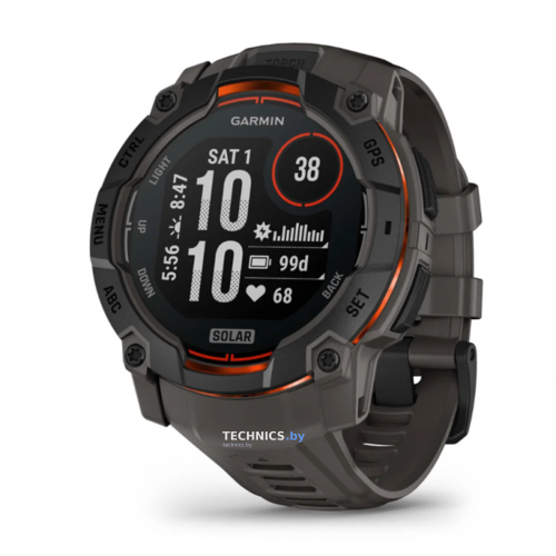 Умные часы Garmin Instinct 3 Solar 50 мм (серый)