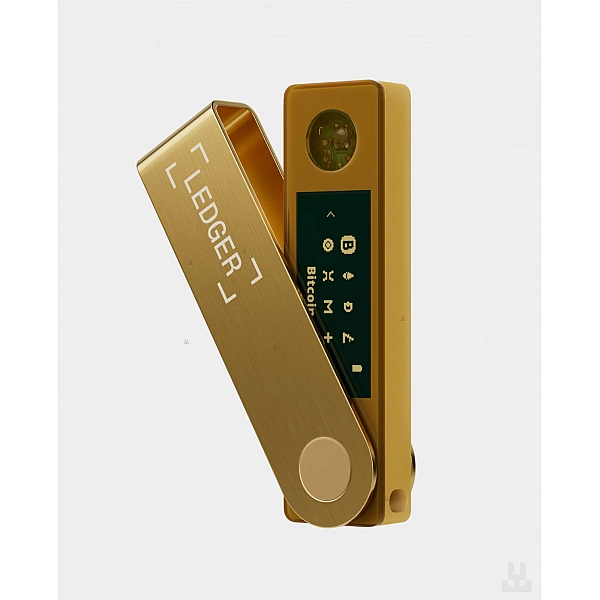 Аппаратный криптокошелек Ledger Nano X (золотистый)
