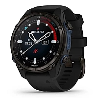Умные часы Garmin Descent Mk3i 43мм (карбоново-серый титан, с черным силиконовым ремешком)