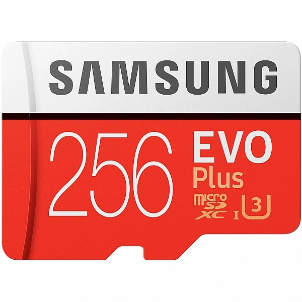 Карта памяти Samsung EVO Plus microSDXC 256GB + SD адаптер