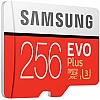 Карта памяти Samsung EVO Plus microSDXC 256GB + SD адаптер
