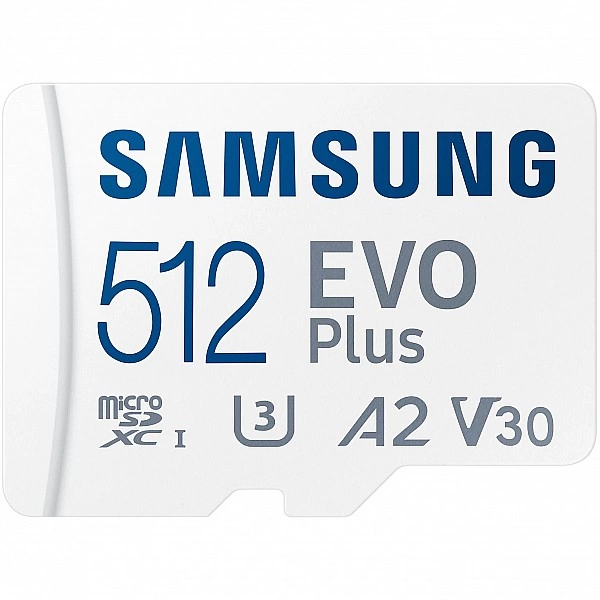 Карта памяти Samsung EVO Plus microSDXC 512GB + SD адаптер