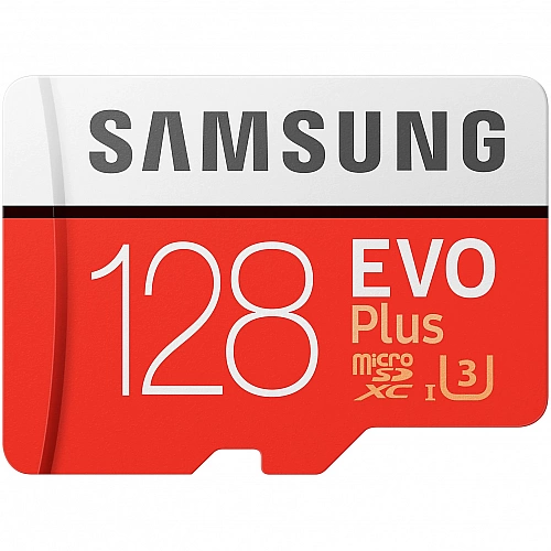 Карта памяти Samsung EVO Plus microSDXC 128GB + SD адаптер