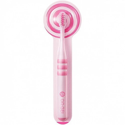 Детская зубная щетка Dr. Bei Toothbrush Pink