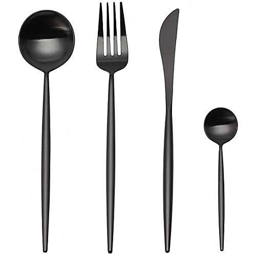 Набор столовых приборов Xiaomi Maison Maxx Stainless Steel Cutlery Set (Black)