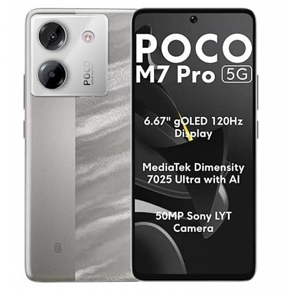 Смартфон POCO M7 Pro 5G 12GB/256GB международная версия (серебристый)